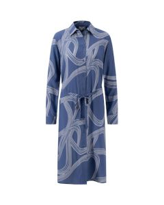 Classic Wire Shirt Dress in Blue