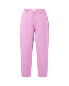 Ladies Twill Cropped Trousers in Pink