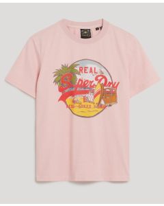 VI Graphic Relax T-Shirt in Pink