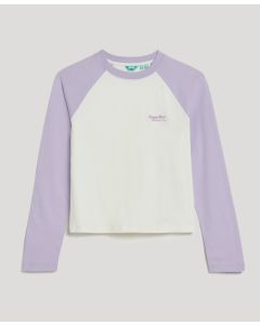 Essential Baseball Long Sleeve T-Shirt  in Two Tone