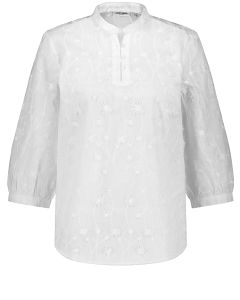 Ladies 3/4 Sleeve Blouse in White