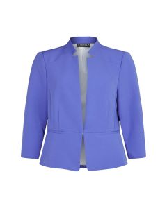 Ladies 3/4 Sleeve Fitted Short Dress Jacket in Blue