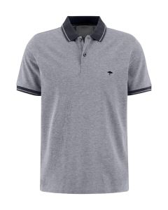 Two Tone Polo Shirt in Navy